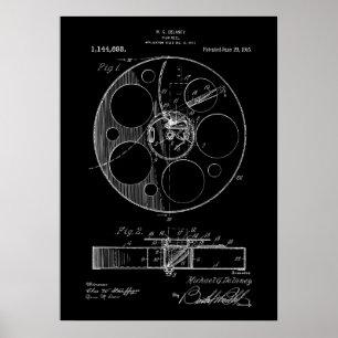 映画フィルムのリール特許 ポスター