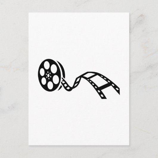 映画フィルムのリール ポストカード (正面)
