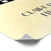 映画フィルムストリップフォトコラージュ結婚の歓迎 ポスター (角)