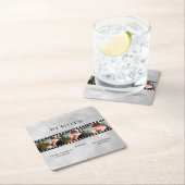 映画フィルムストリップフォトコラージュ結婚ズ スクエアペーパーコースター (インサイチュ)