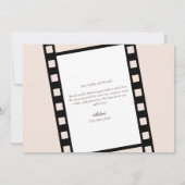 映画フィルムストリップ写真コラージュ誕生のお知らせ セーブザデート (裏面)