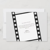 映画フィルムストリップ写真コラージュ誕生のお知らせ セーブザデート (裏面)