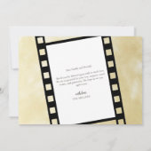 映画フィルムストリップ写真コラージュ誕生のお知らせ セーブザデート (裏面)