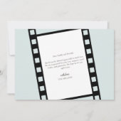 映画フィルムストリップ写真コラージュ誕生のお知らせ セーブザデート (裏面)