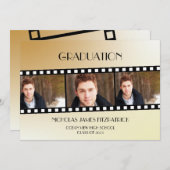 映画フィルムストリップ写真卒業のお知らせ セーブザデート (正面/裏面)