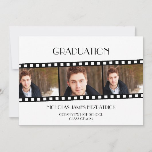 映画フィルムストリップ写真卒業のお知らせ セーブザデート (正面)