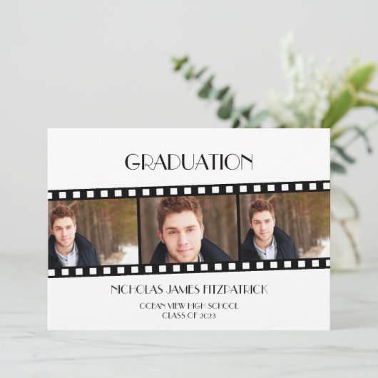 映画フィルムストリップ写真卒業のお知らせ セーブザデート (スタンド正面)