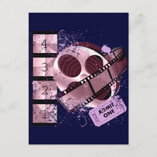 映画フィルムデザイン1点 ポストカード (正面)