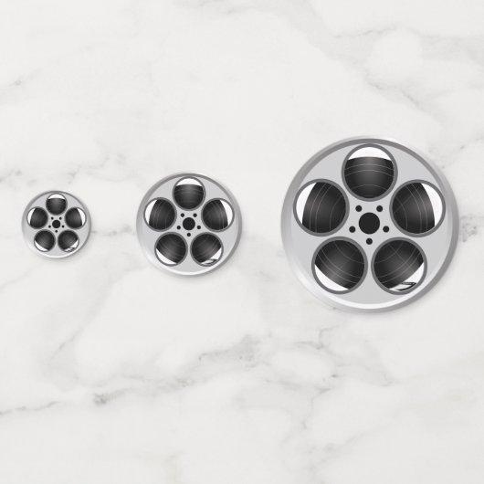 映画フィルムリールのホームシアター コンフェッティ (裏面)