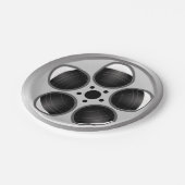 映画フィルムリールのホームシアター ペーパープレート (アングル)