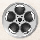 映画フィルムリールのホームシアター ラウンドペーパーコースター (正面)