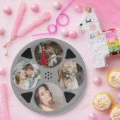 映画フィルムリールのラウンドフォト結婚ズ ペーパープレート (パーティー)