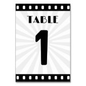 映画フィルムリール白黒結婚ズ テーブルナンバー (正面)