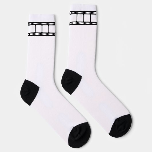 映画フィルムリール白黒 ソックス (右)