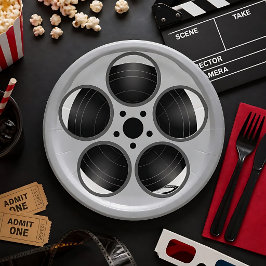 映画フィルムリール ホームシアター ペーパープレート