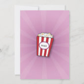 映画フィルム夜誕生会年齢の映画館 招待状 (裏面)