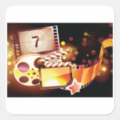 映画フィルム スクエアシール (正面)