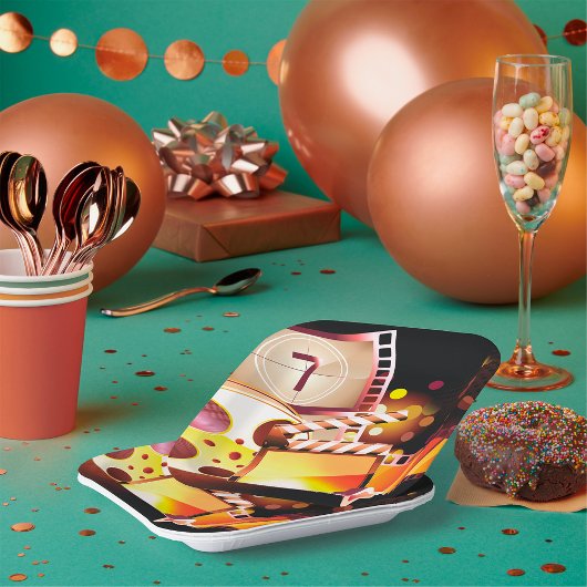 映画フィルム ペーパープレート