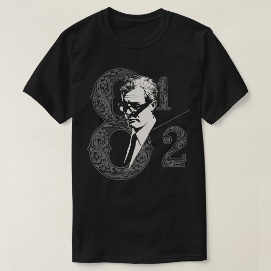 映画フ最高のァンのためのメ素晴らしンスfederico fellini tシャツ (デザイン正面)