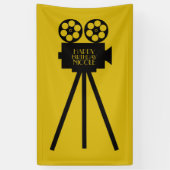 映画プロジェクタハリウッドハッピーバースデー 横断幕 (縦)