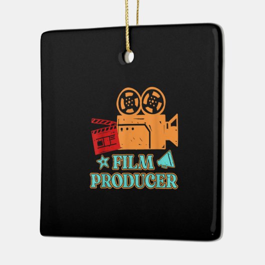 映画プロデューサー映画監督キャクター・アーツ演技 セラミックオーナメント