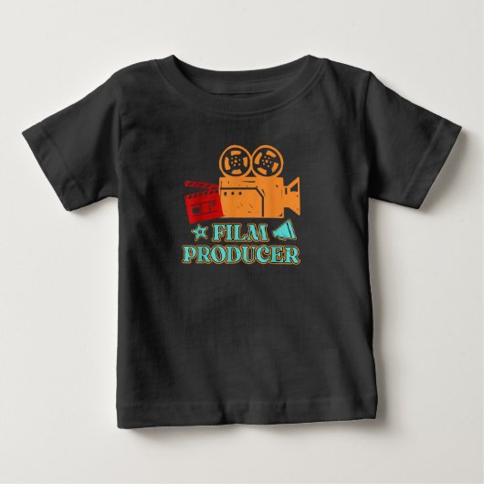 映画プロデューサー映画監督キャクター・アーツ演技 ベビーTシャツ (正面)