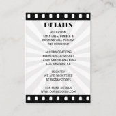 映画ポスターフィルムストリップ黒と白結婚の エンクロージャーカード (正面)