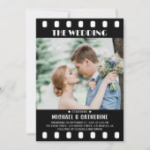 映画ポスターフィルムストリップ黒と白結婚の 招待状 (正面)