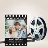 映画ポスターフィルムストリップ黒と白結婚の