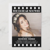 映画ポスターフィルムリールユニークブライダルシャワー 招待状 (正面)