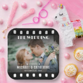 映画ポスターフィルム結婚リールユニーク ペーパープレート (パーティー)