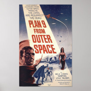 映画ポスター「宇宙空間からのプラン9」 ポスター