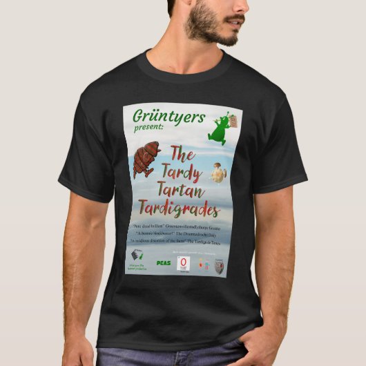 映画ポスター「The Tardy Tartan Tardigrades」 Tシャツ (正面)