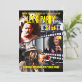 映画ポスターDIYフォトアクションドラマ大人パーティー 招待状 (スタンド正面)