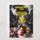 映画ポスターDIY写真ヒーローのスパイスリラー大人 招待状 (裏面)