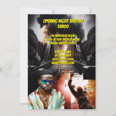 映画ポスターDIY写真大人の誕生日パーティーspy 招待状 (裏面)