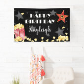 映画ポップコーンの旗 横断幕 (インサイチュ)