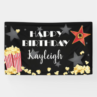 映画ポップコーンの旗 横断幕