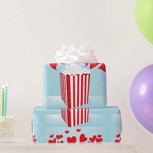 映画ポップコーンラッピング紙 ラッピングペーパー