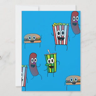 映画ポップコーン招待状 招待状