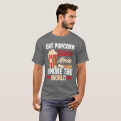 映画ポップコーン映画館友達 Tシャツ (正面フル)