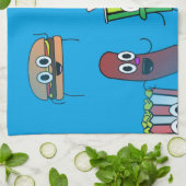 映画ポップコーン キッチンタオル (折り畳み)