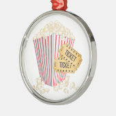 映画ポップコーン メタルオーナメント (左)