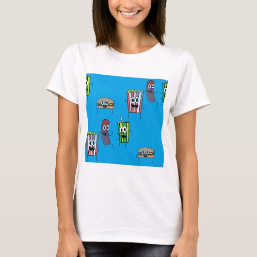 映画ポップコーン Tシャツ (正面)