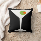 映画マルティーニのクラシックな装飾用クッション(黒) クッション (ブランケット)