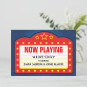 映画マーキーをテーマにした結婚披露宴招待状 招待状 (スタンド正面)