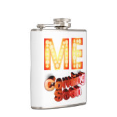 映画マーキー「来Me's soon」のおもしろい引用文ヴィンテージ フラスク (右)