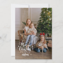 映画ムードのクリスマス シーズンカード