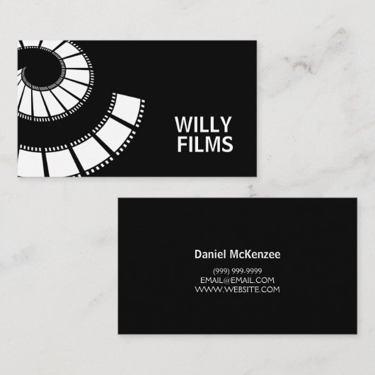 映画ムービーメーカー監督ビデオグラファー 名刺 (正面/裏面)