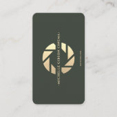 映画モダン撮影監督グリーン金ゴールド 名刺 (正面)